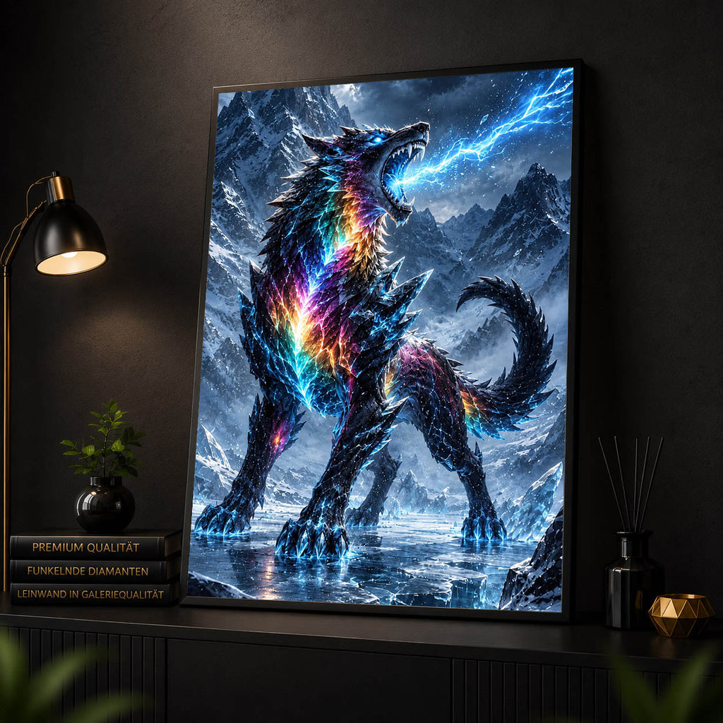 Diamond Painting - Prismawolf des Eissturms