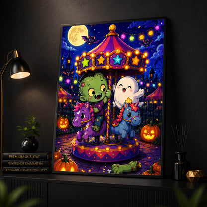 Diamond Painting – Spukspaß im Geisterkarussell