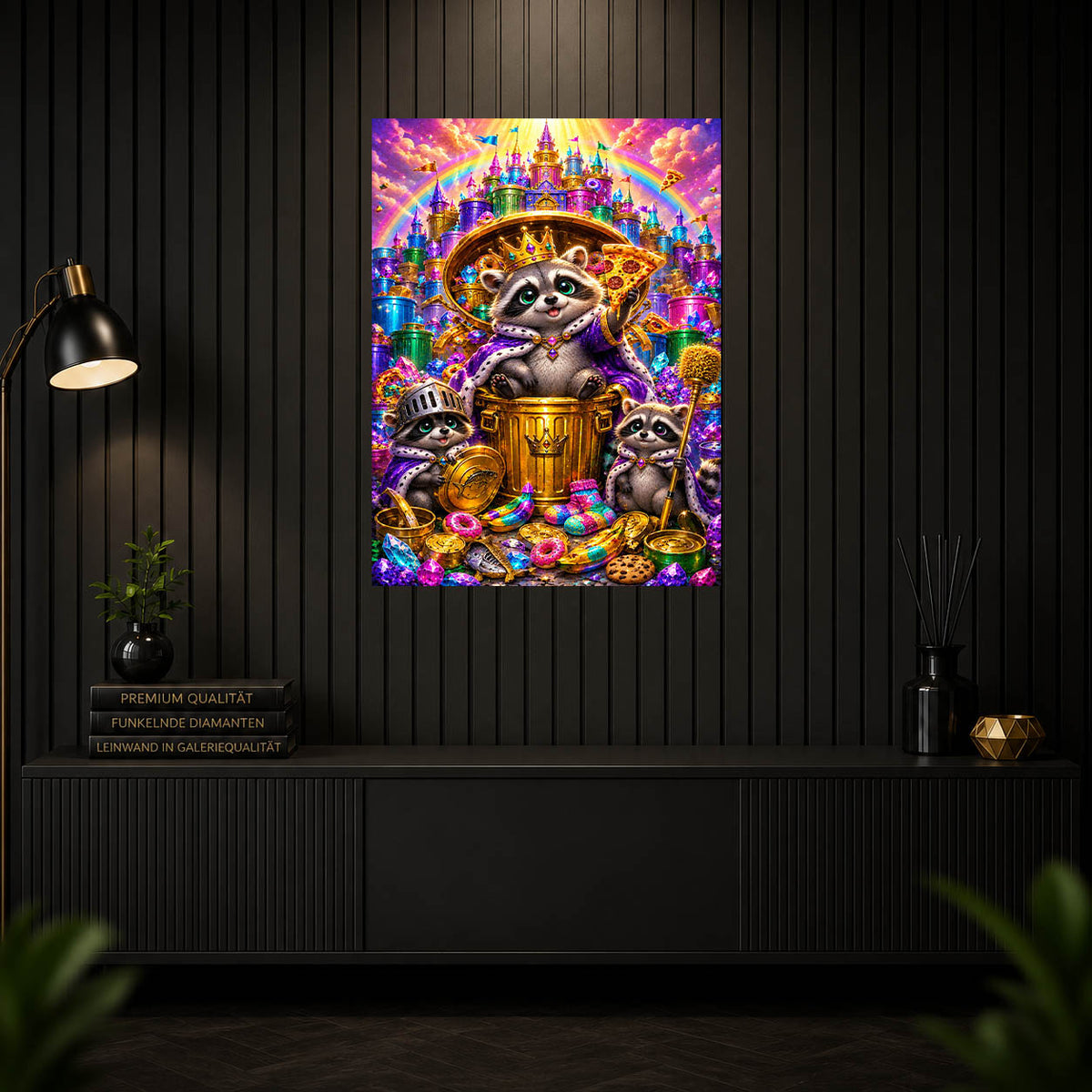 Diamond Painting - Waschbärkönig Tobi