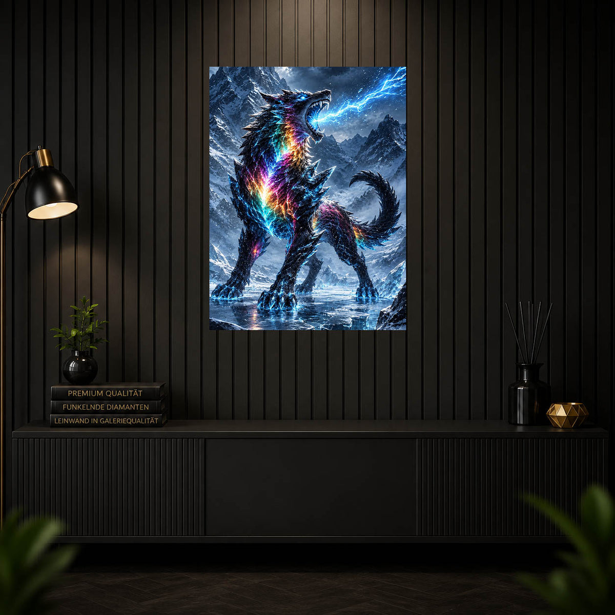 Diamond Painting - Prismawolf des Eissturms