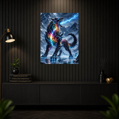 Diamond Painting - Prismawolf des Eissturms