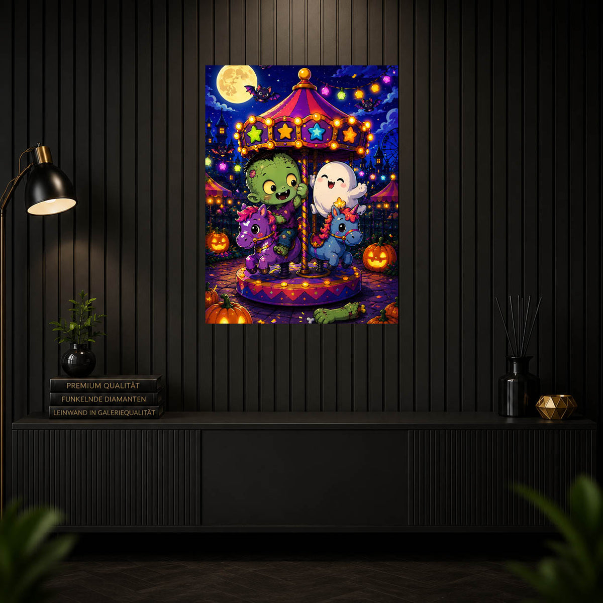 Diamond Painting – Spukspaß im Geisterkarussell