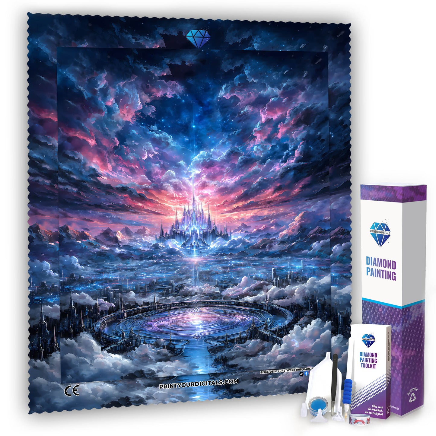 Diamond Painting - Himmelsstadt