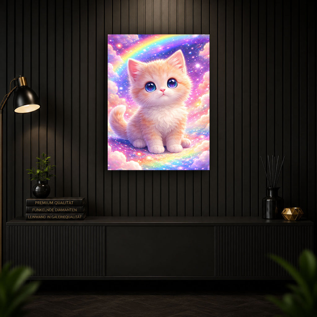 Diamond Painting – Regenbogenkätzchen