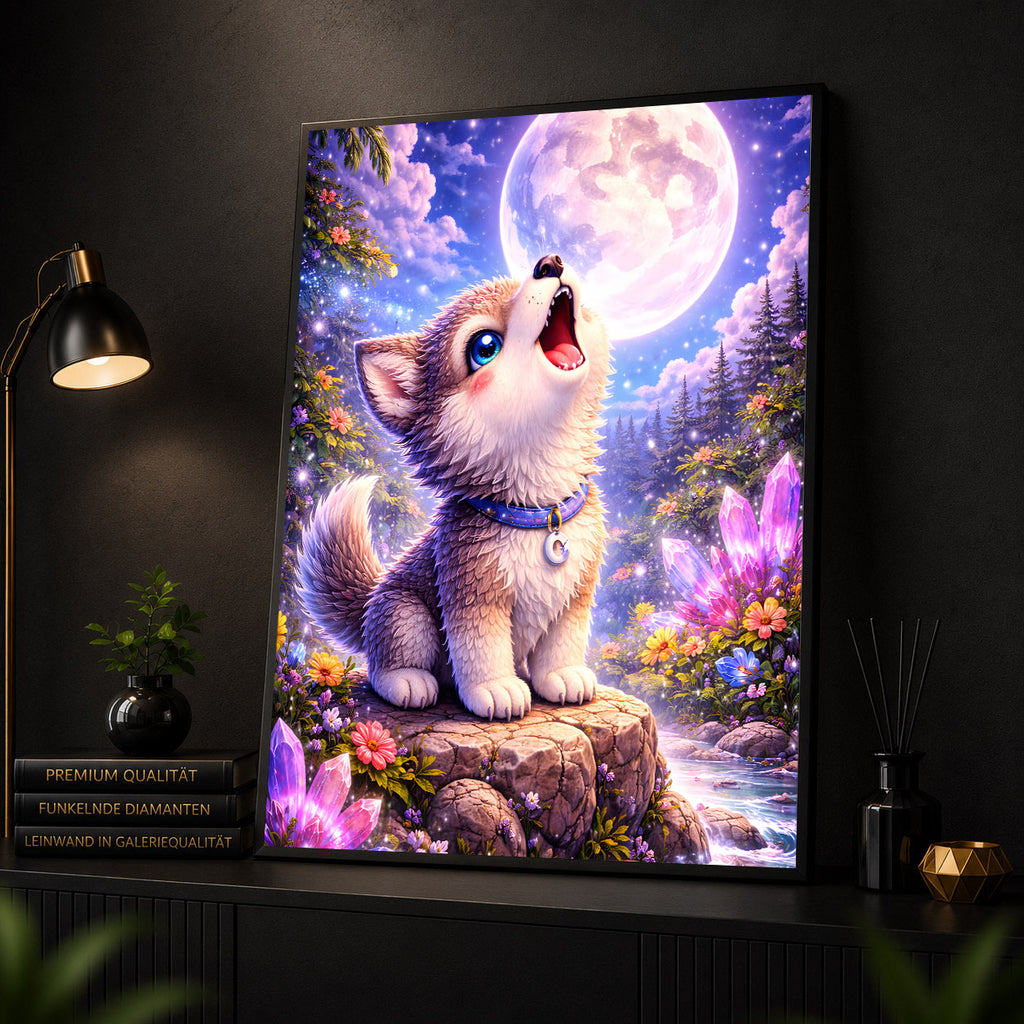 Diamond Painting – Luna, der kleine Mondheuler
