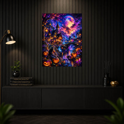 Diamond Painting - Halloween Katzenhaus