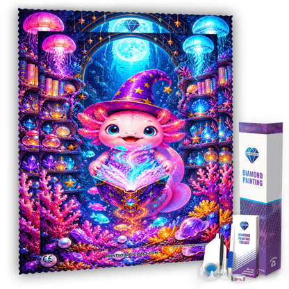 Diamond Painting - Axolotl Zauberer