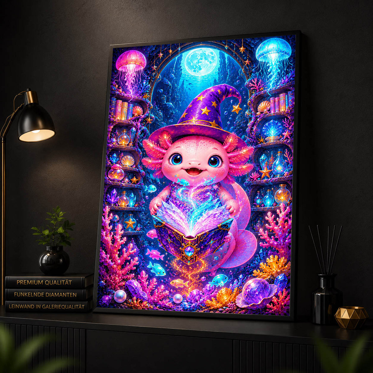 Diamond Painting - Axolotl Zauberer
