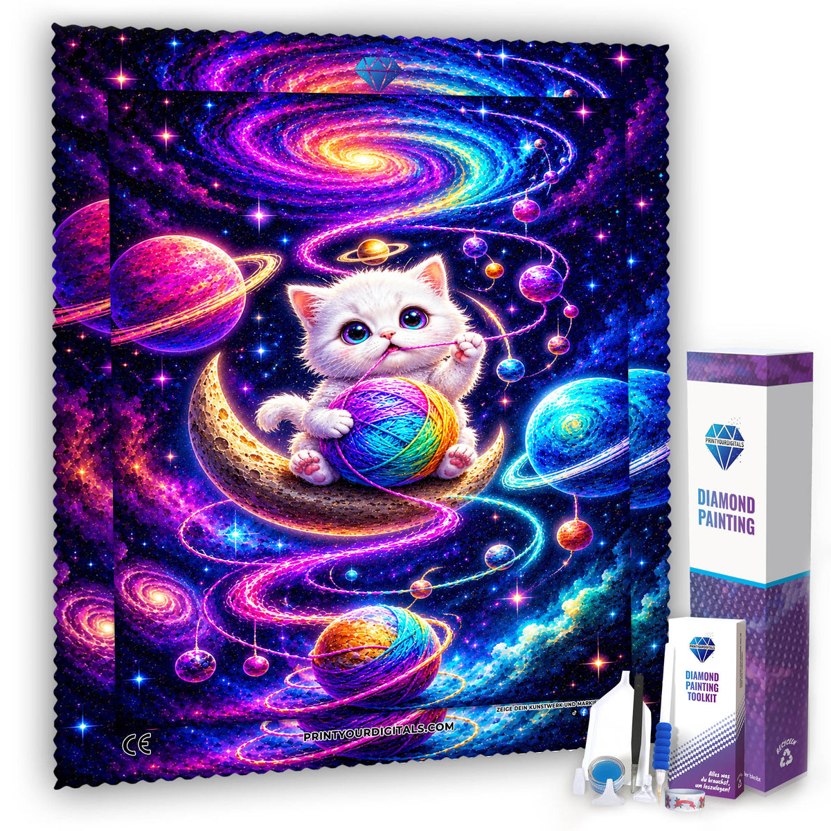 Diamond Painting - Weltraumkatze Nyla