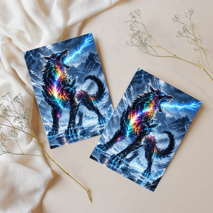 Sticker – Prismawolf des Eissturms