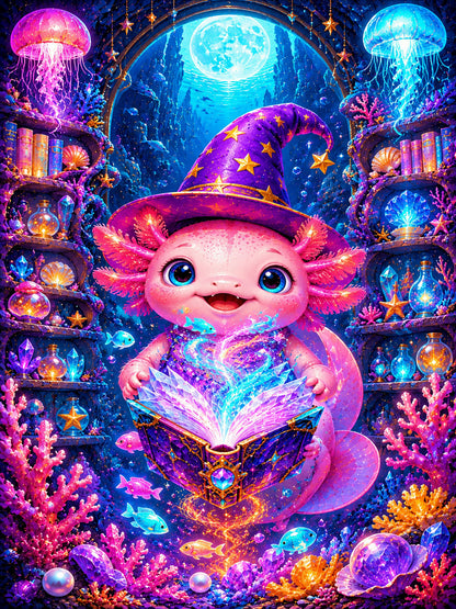 Diamond Painting - Axolotl Zauberer