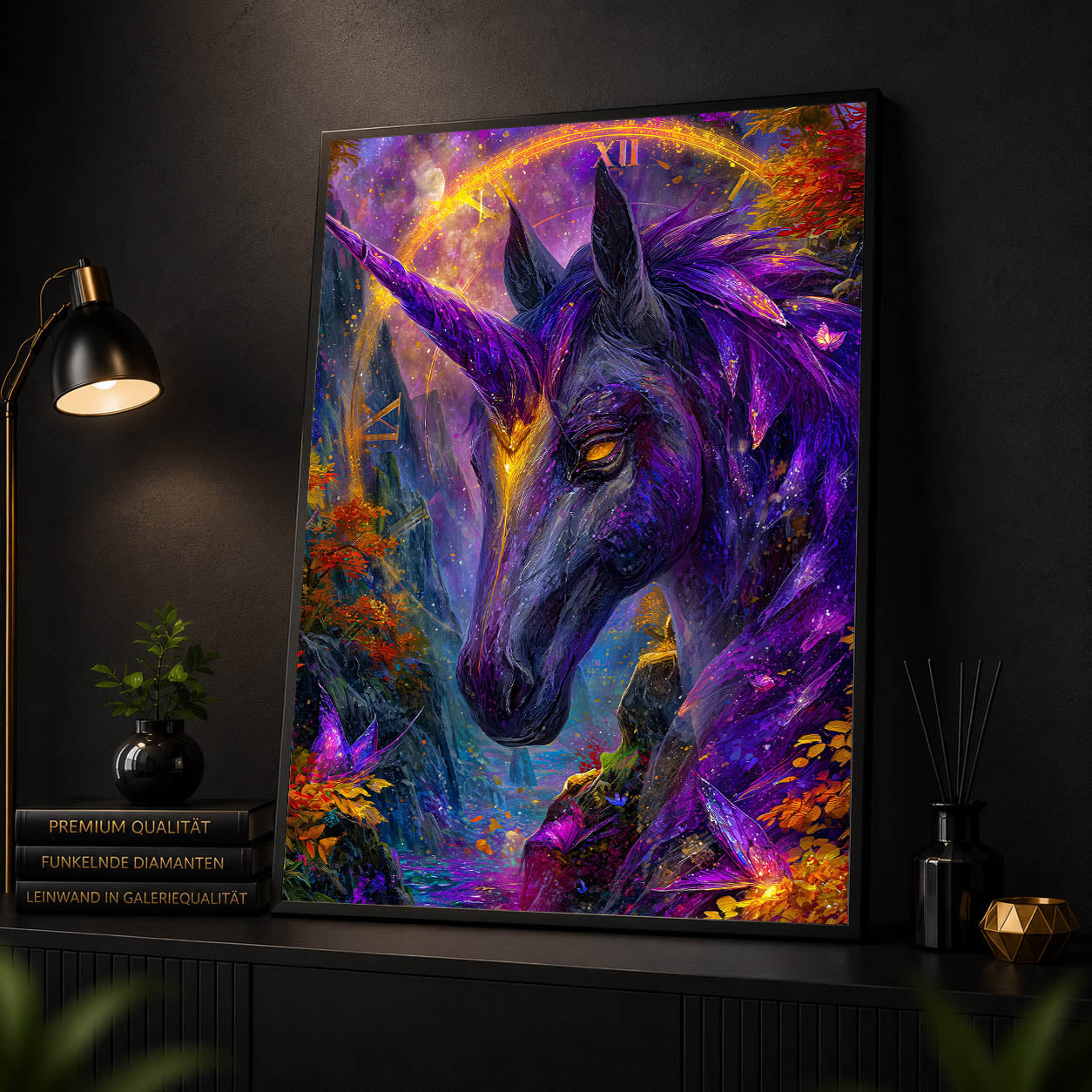 Diamond Painting - Magisches Einhorn der Zeit
