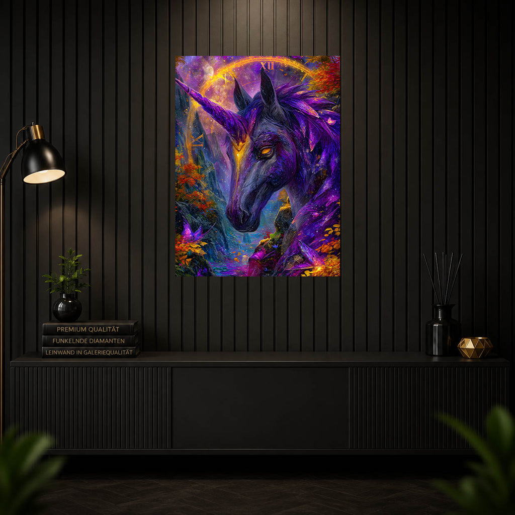 Diamond Painting - Magisches Einhorn der Zeit