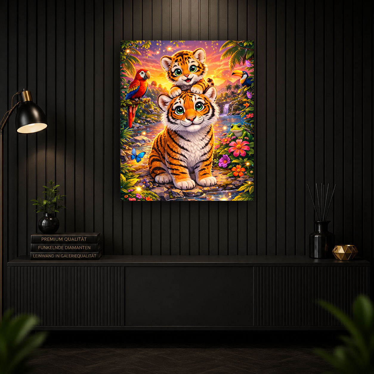 Diamond Painting - Guardians of the Jungle 100% AB Stones