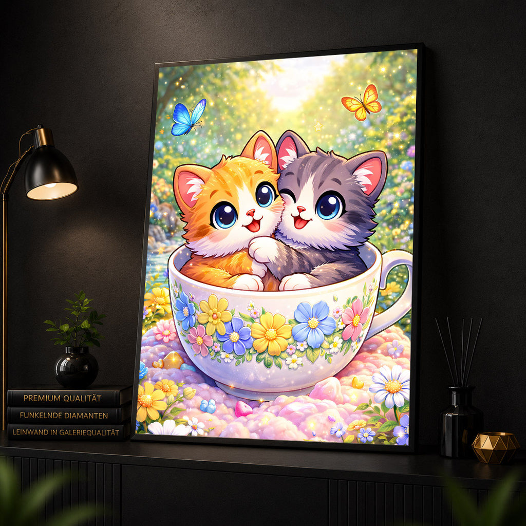 Diamond Painting - Katzenbuddies
