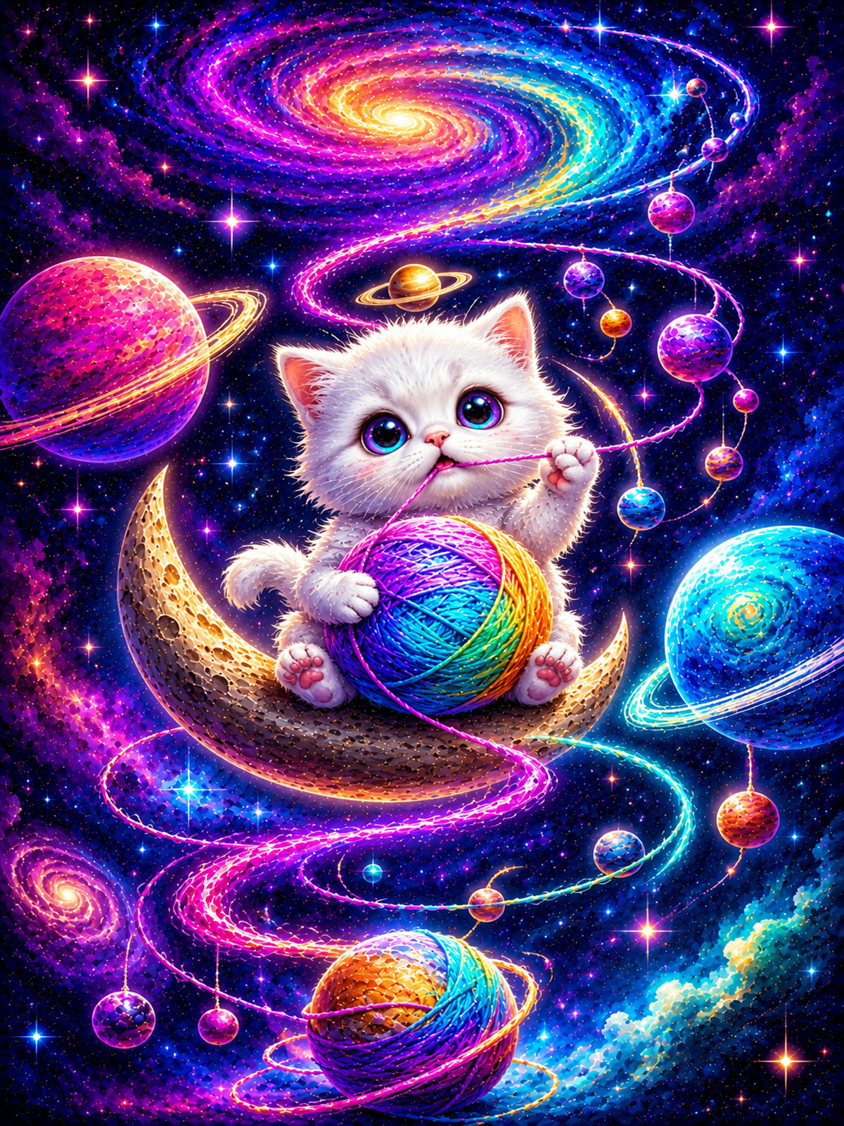 Diamond Painting - Weltraumkatze Nyla