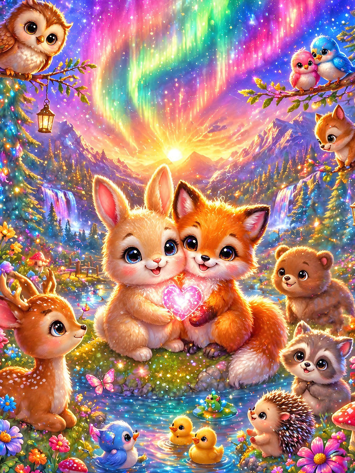 Diamond Painting - Magische Waldfreunde