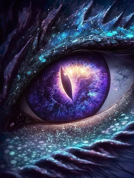 Diamond Painting - Auge des Drachen