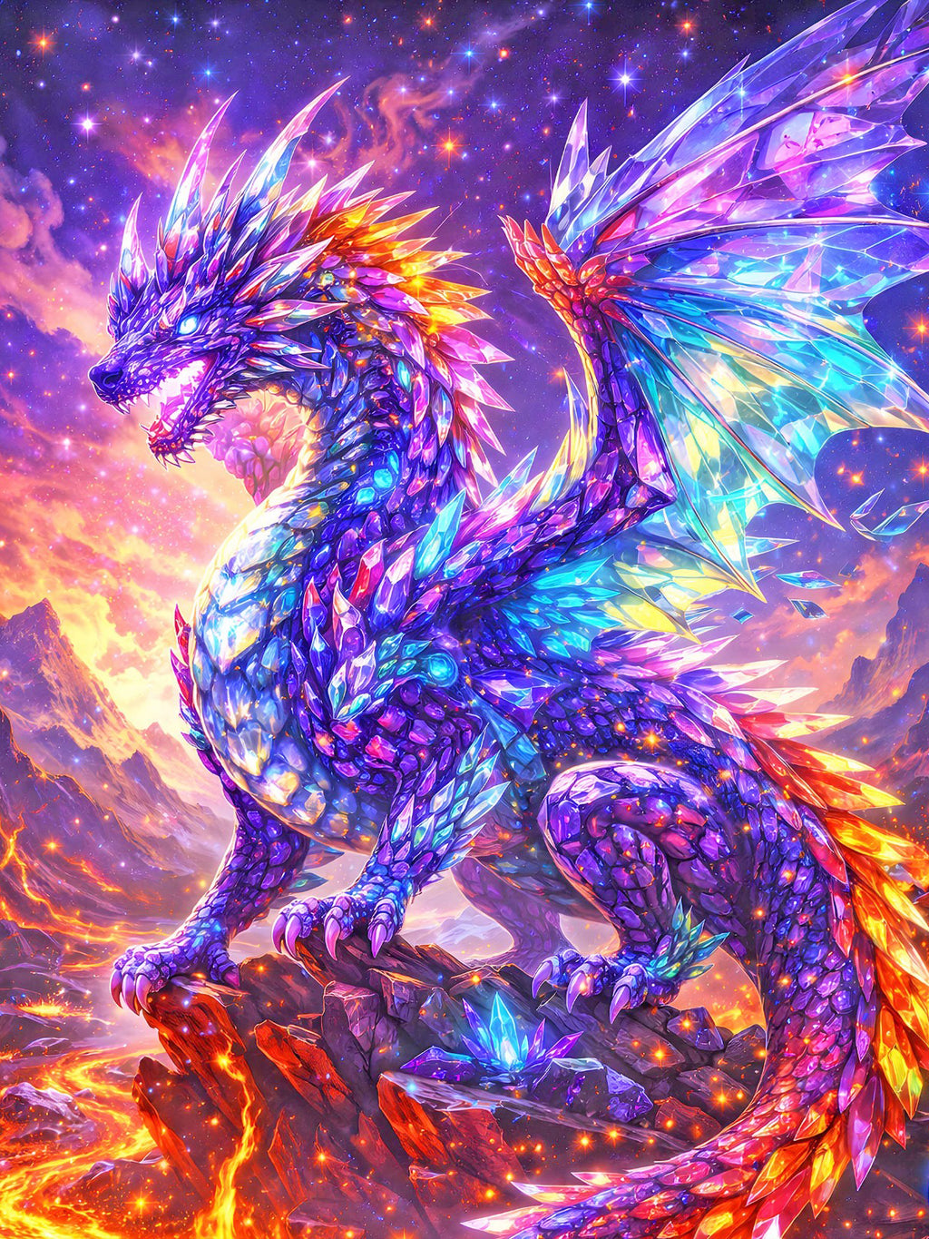 Diamond Painting – Der Kristallphönixdrache