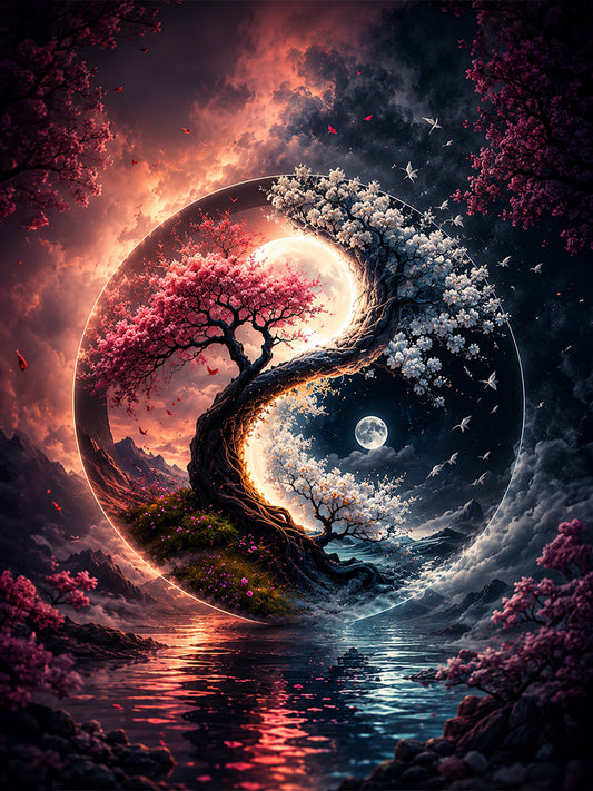 Diamond Painting - Yin und Yang Harmonie