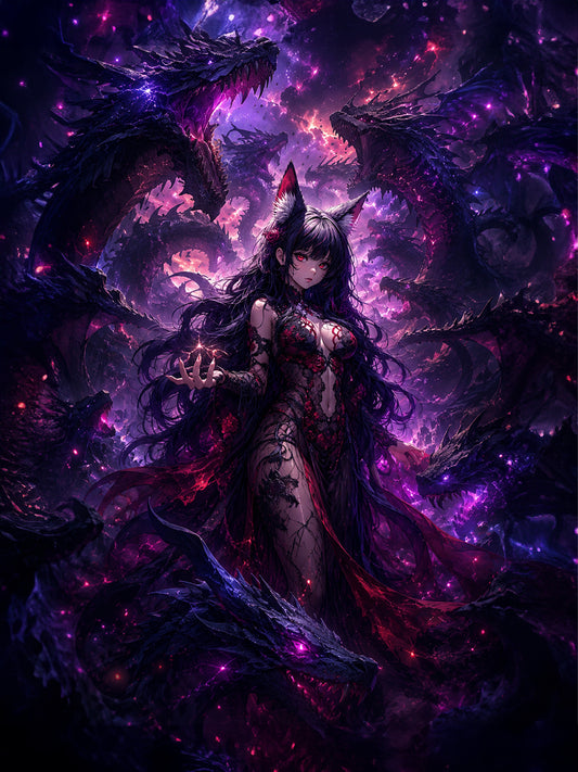 Diamond Painting - Drachenbeschwörerin Moria