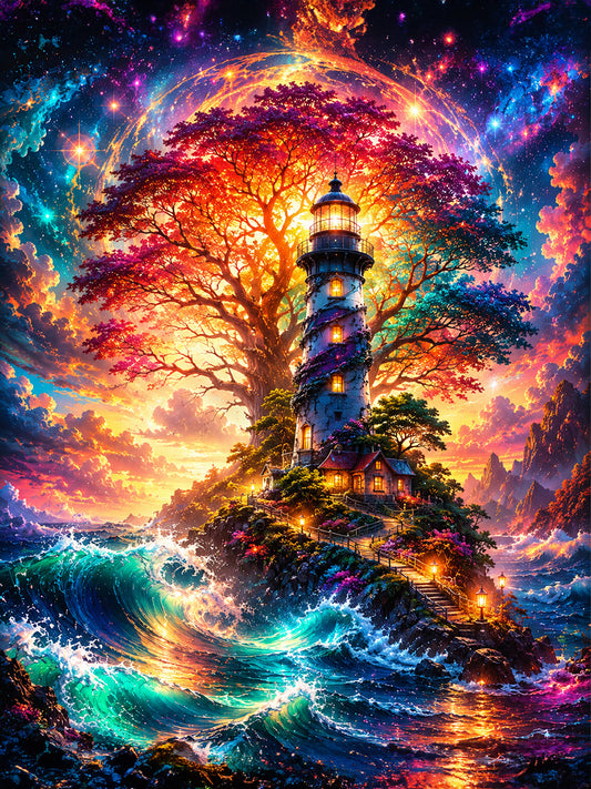 Diamond Painting - Leuchtturm der Farben