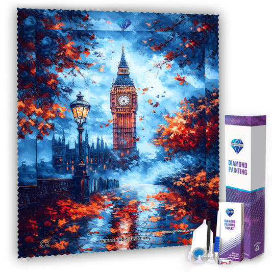 Diamond Painting - Big Ben im August