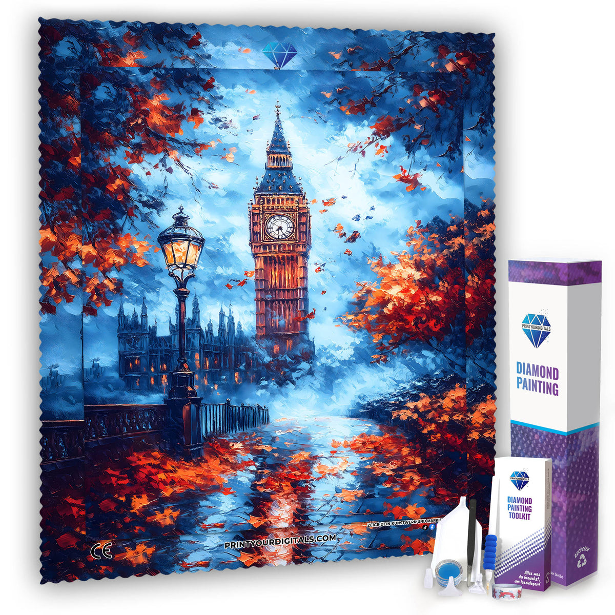 Diamond Painting - Big Ben im August