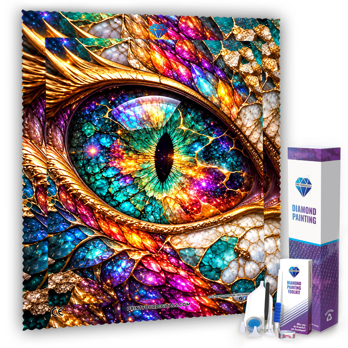 Diamond Painting - Iris des Drachen