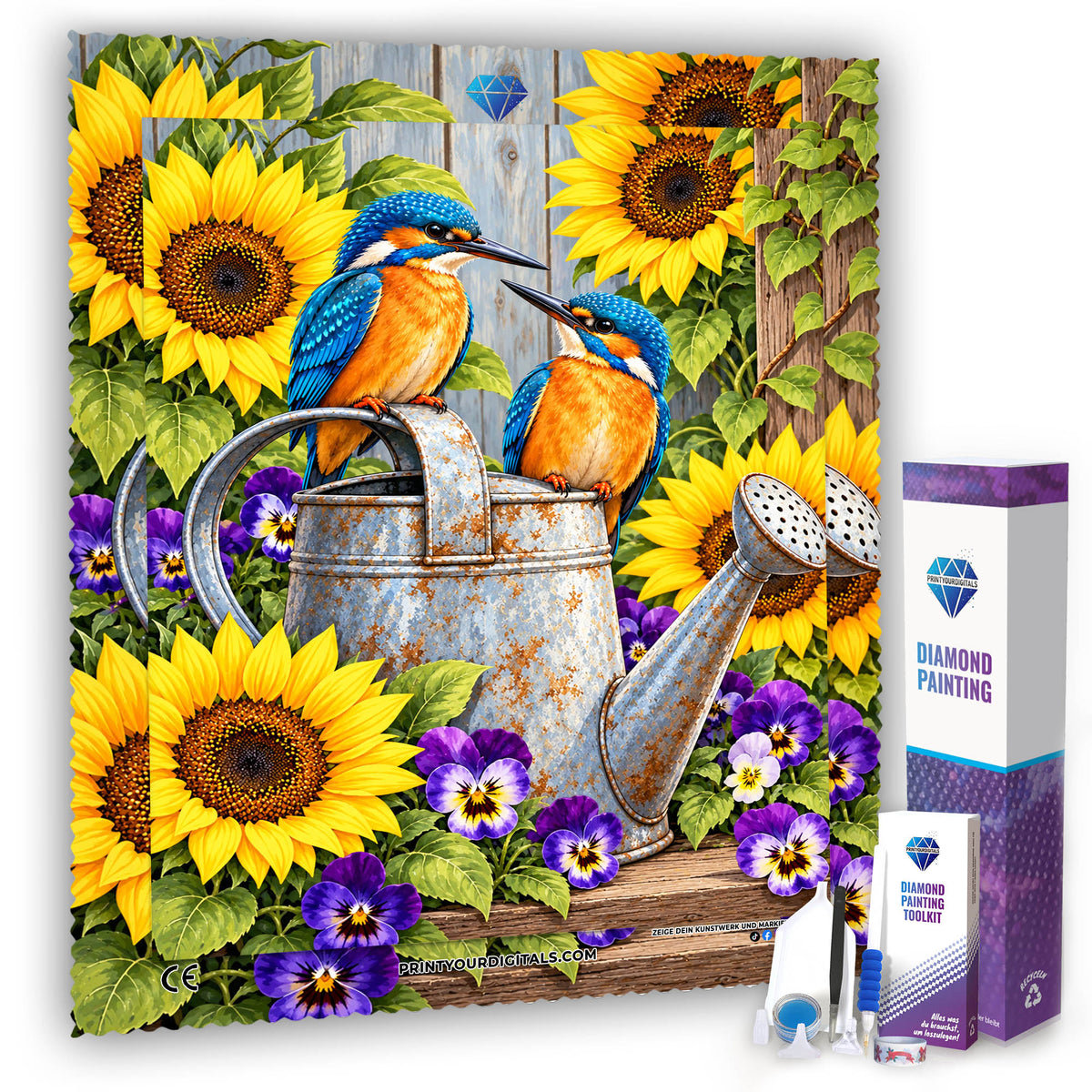 Diamond Painting - Sonnenblumengarten