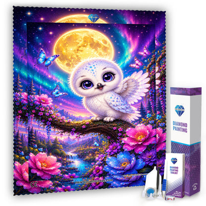 Diamond Painting - Eule im Mondlicht
