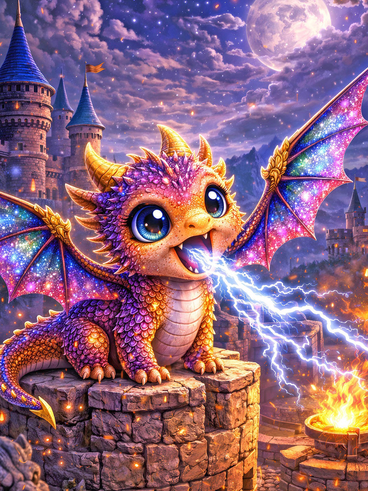 Diamond Painting – Der kleine Donnerdrache