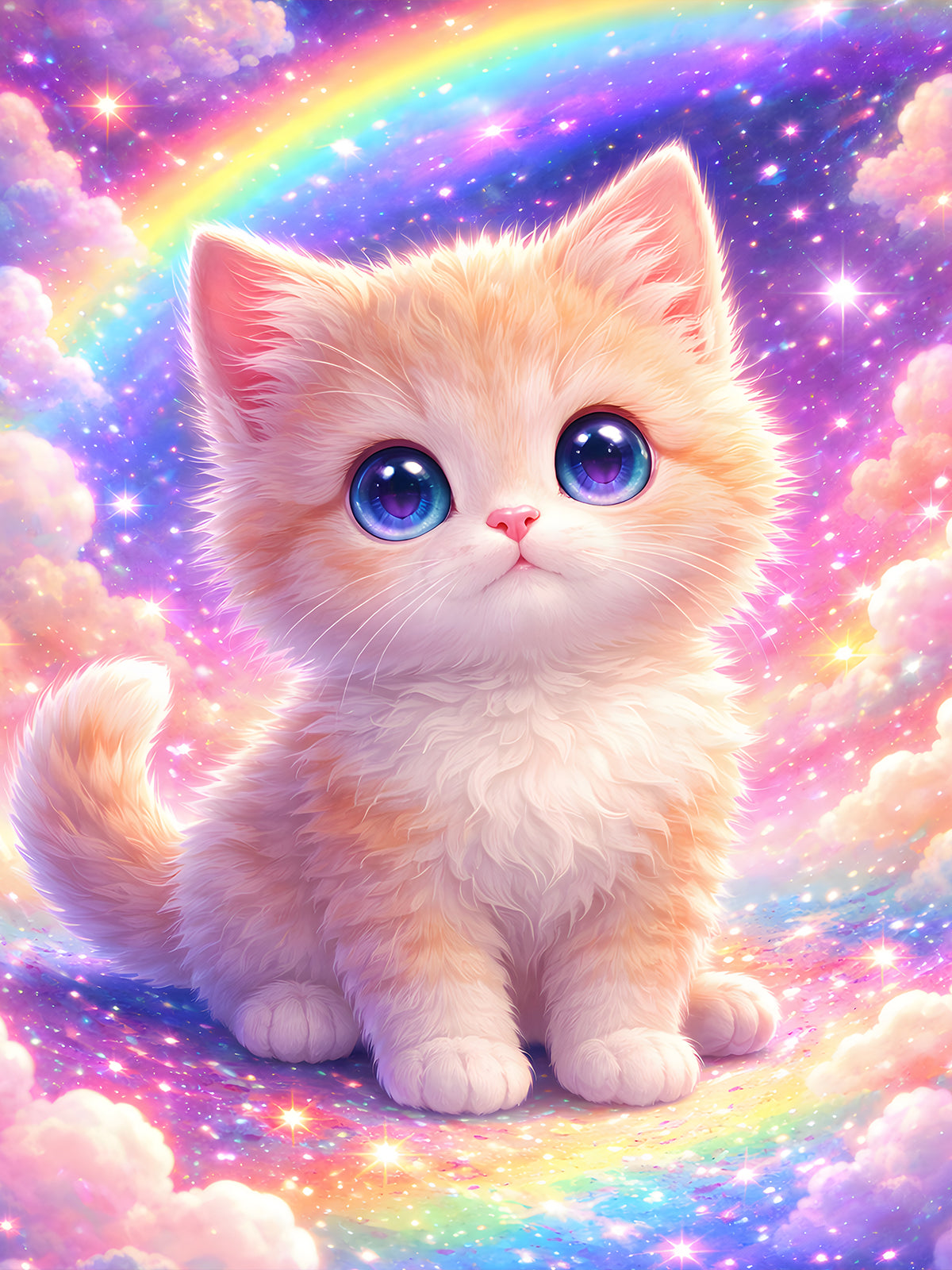 Diamond Painting – Regenbogenkätzchen