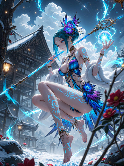 Diamond Painting - Wintermagierin