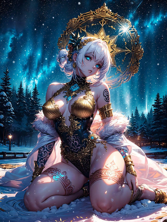 Diamond Painting - Polarlicht Göttin