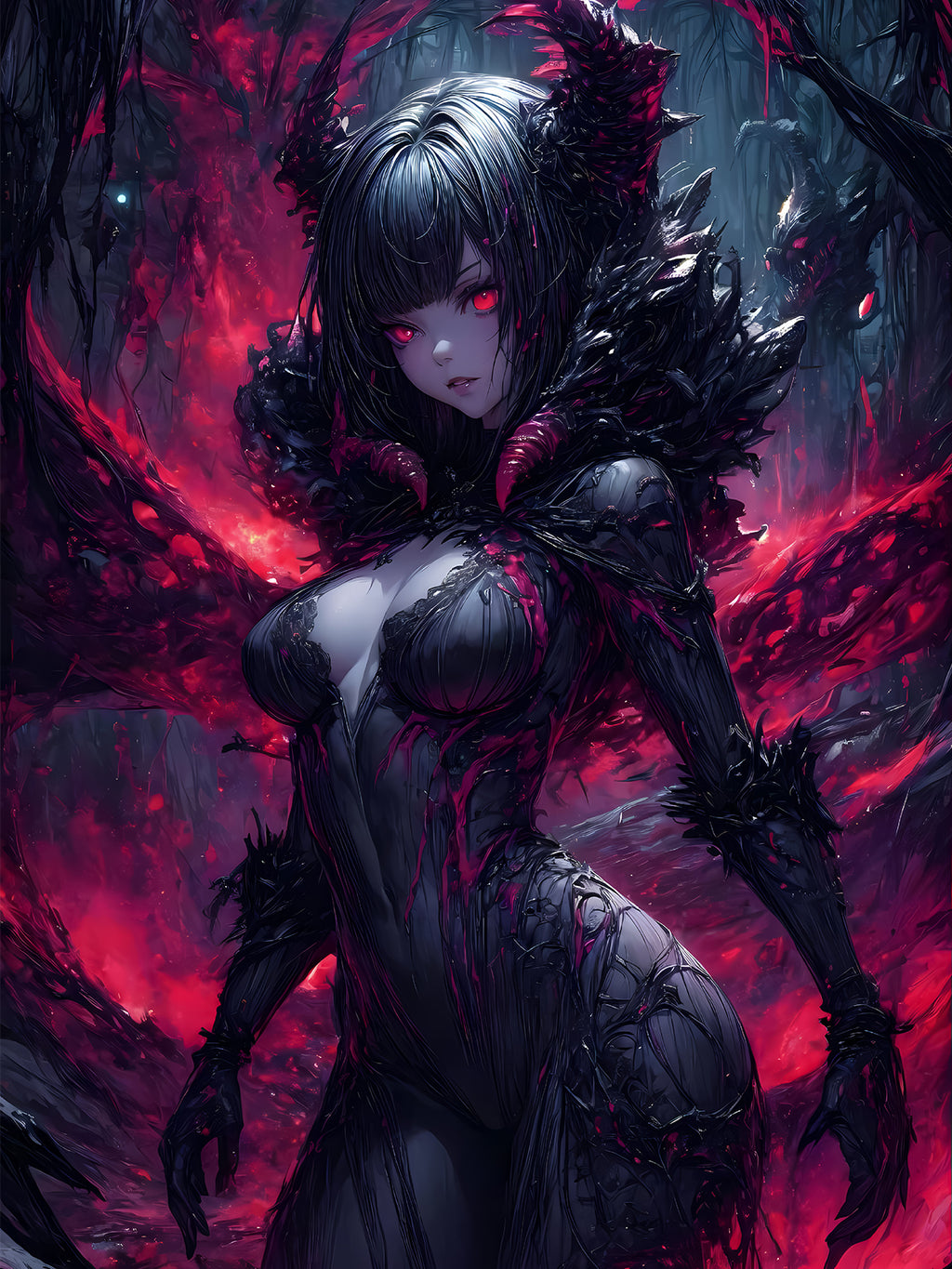 Diamond Painting - Dunkle Dämonin