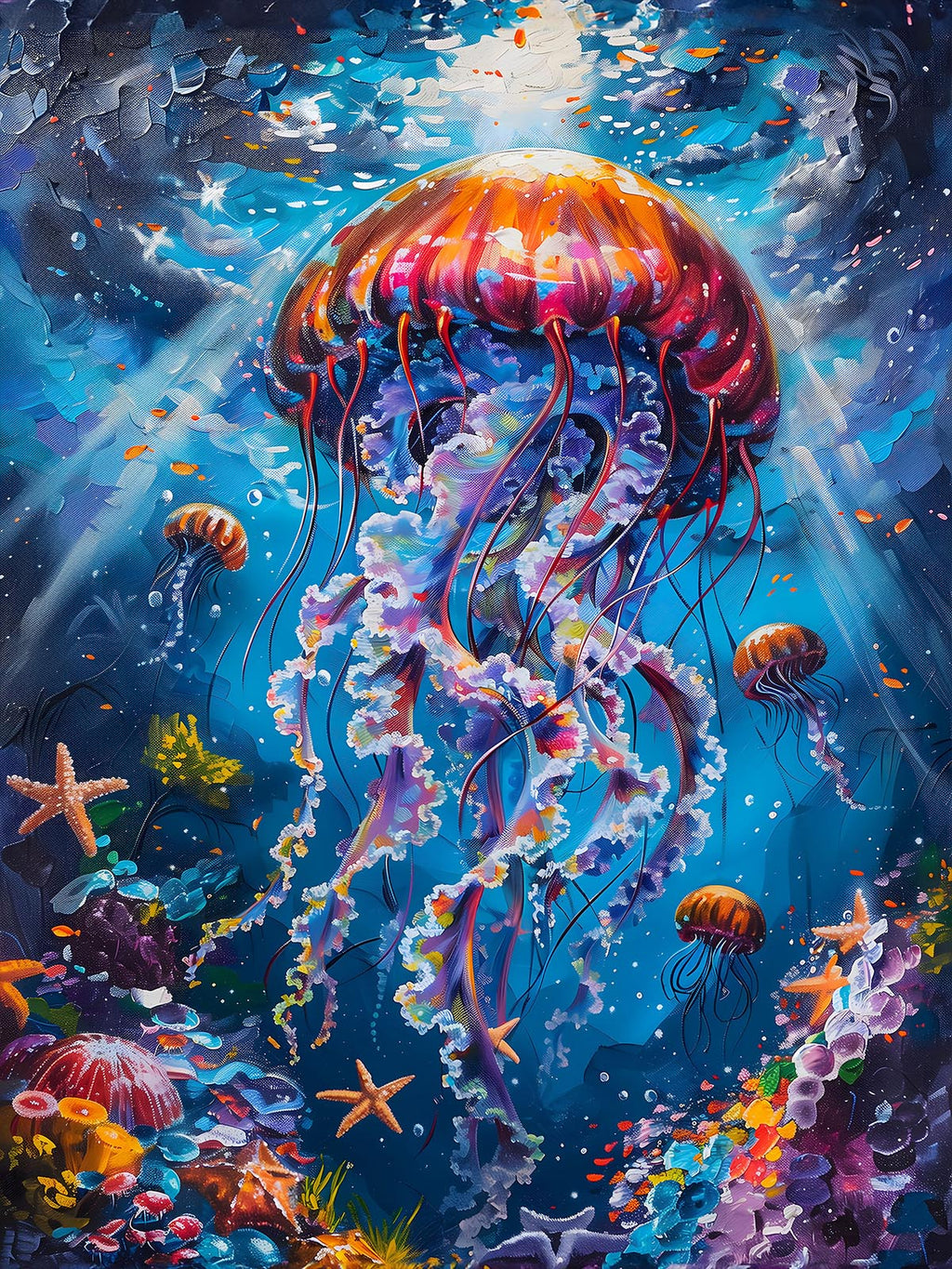 Diamond Painting - Quallentanz