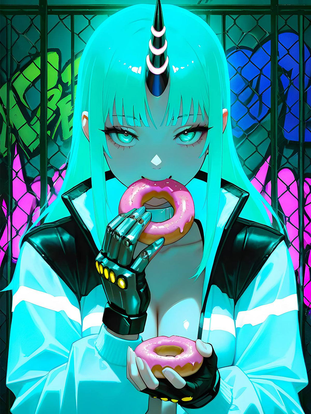 Diamond Painting - Neon Oni Girl