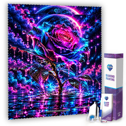 Diamond Painting - Mitternachtsrose