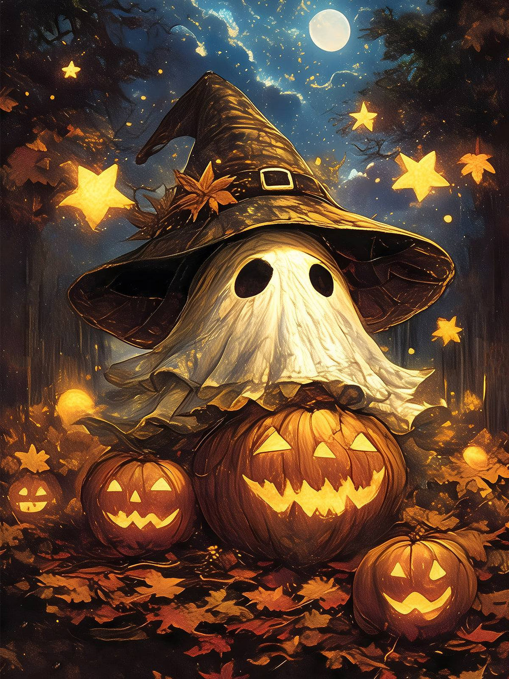 Diamond Painting - Kleiner Halloween Geist