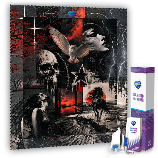 Diamond Painting - Crimson Eclipse