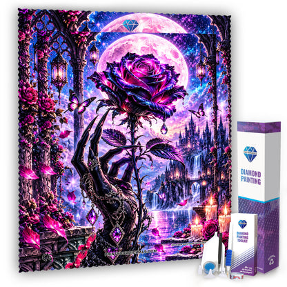 Diamond Painting – Rose der ewigen Nacht