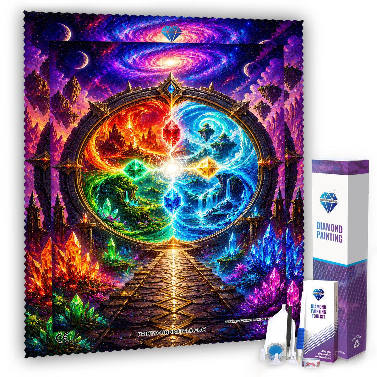Diamond Painting - Portal der Elemente