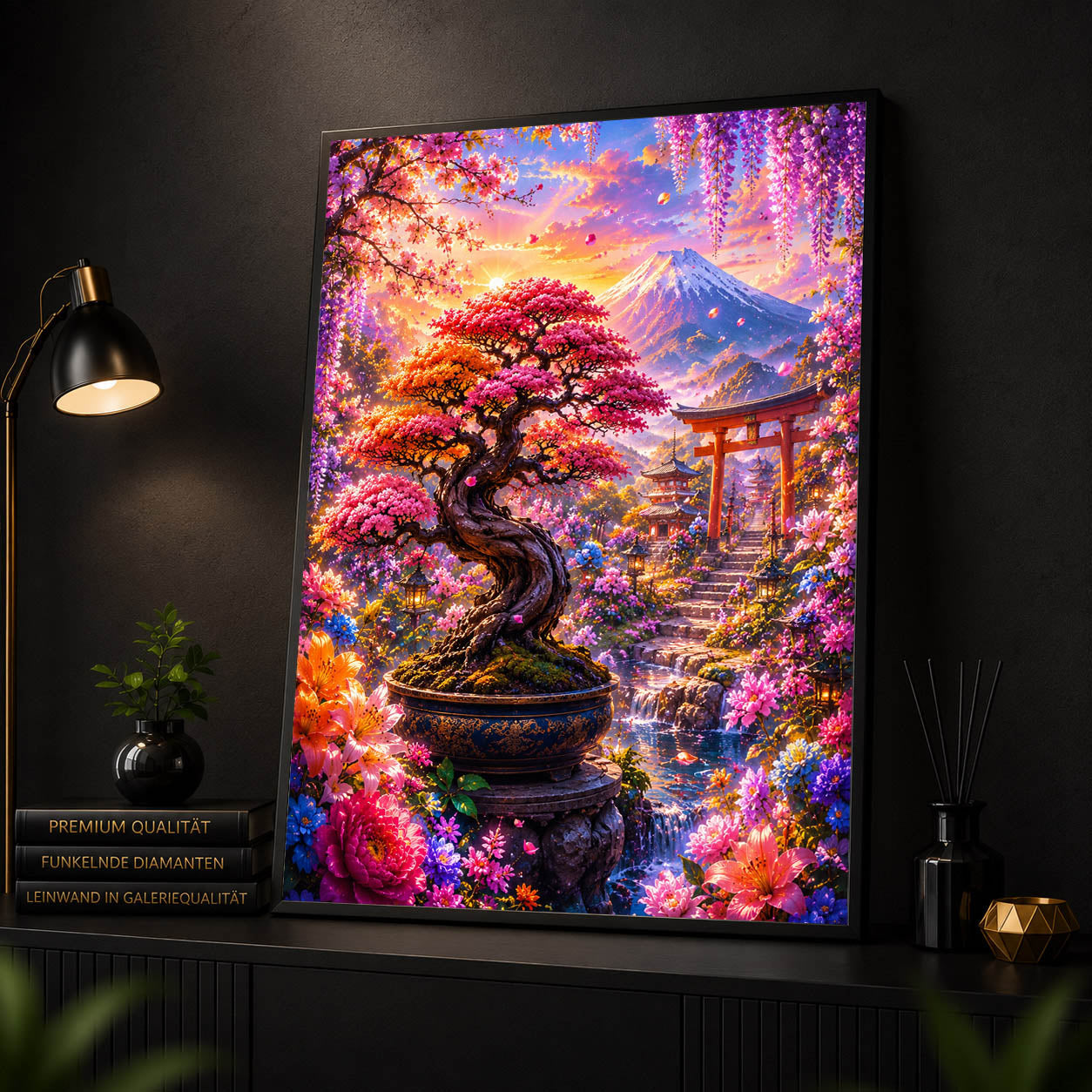 Diamond Painting - Bonsai Garten am Fuji