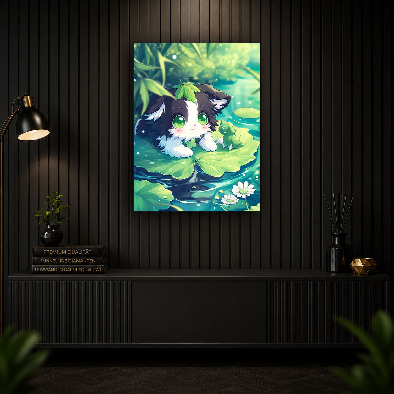 Diamond Painting - Teichkatze