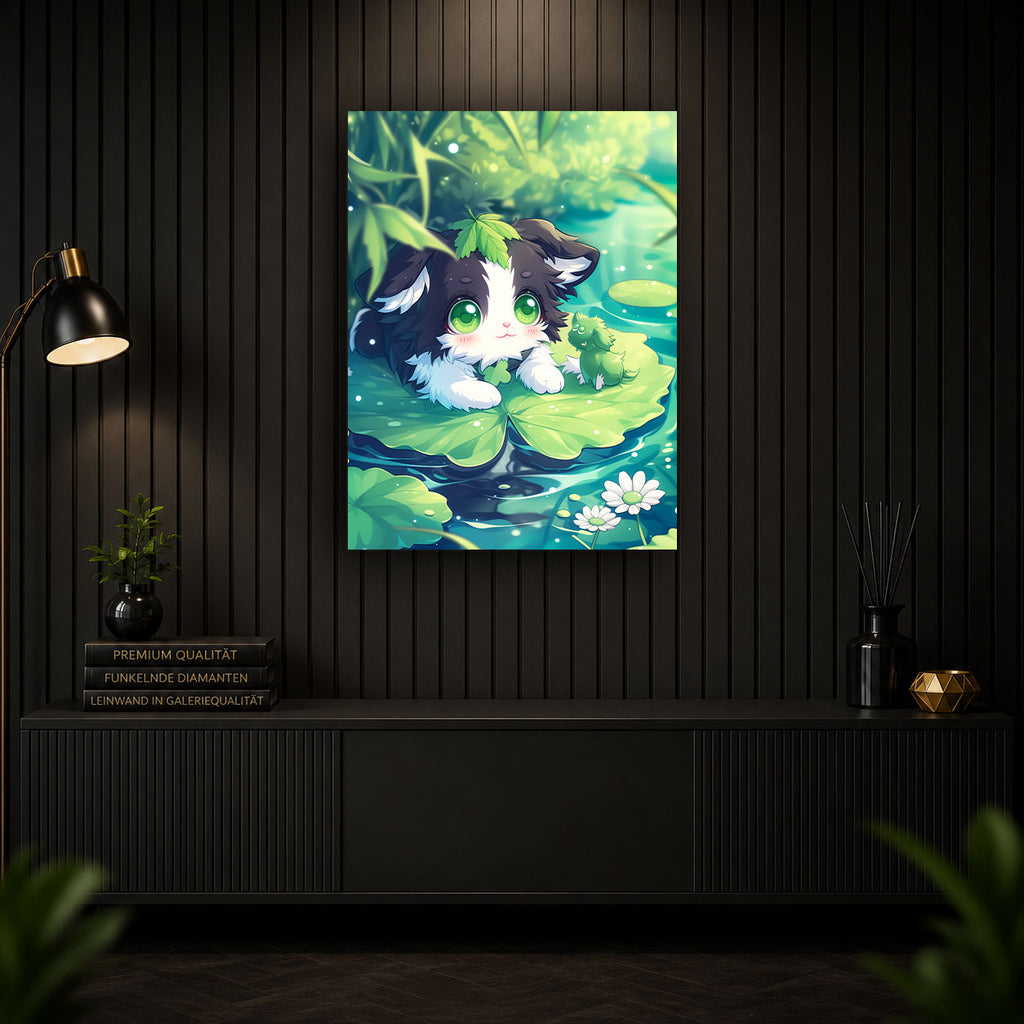 Diamond Painting - Teichkatze