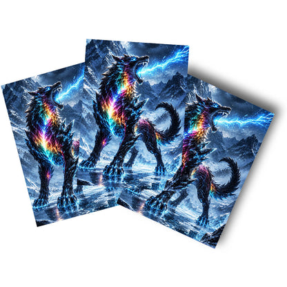Sticker – Prismawolf des Eissturms