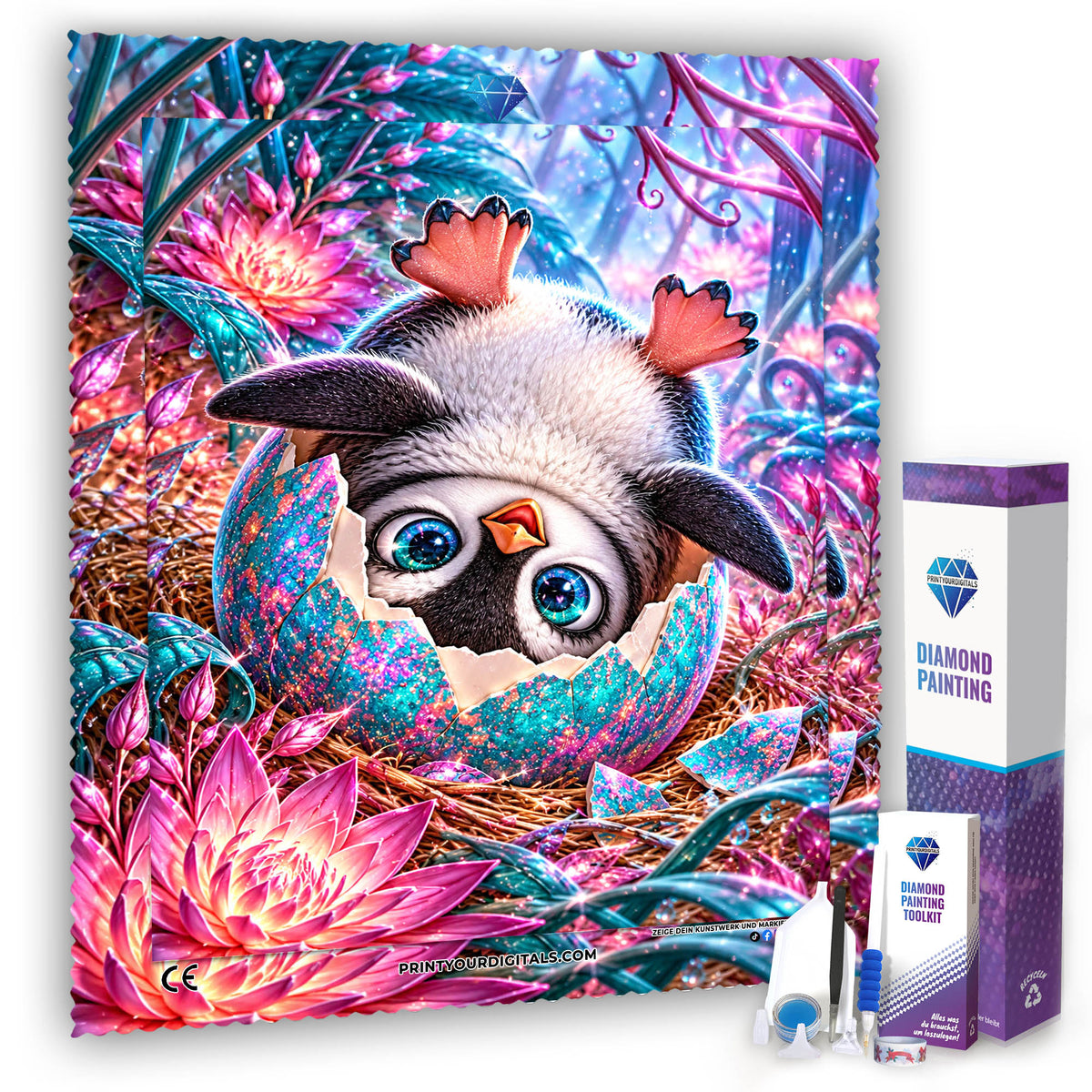 Diamond Painting - Pingi aus dem Ei