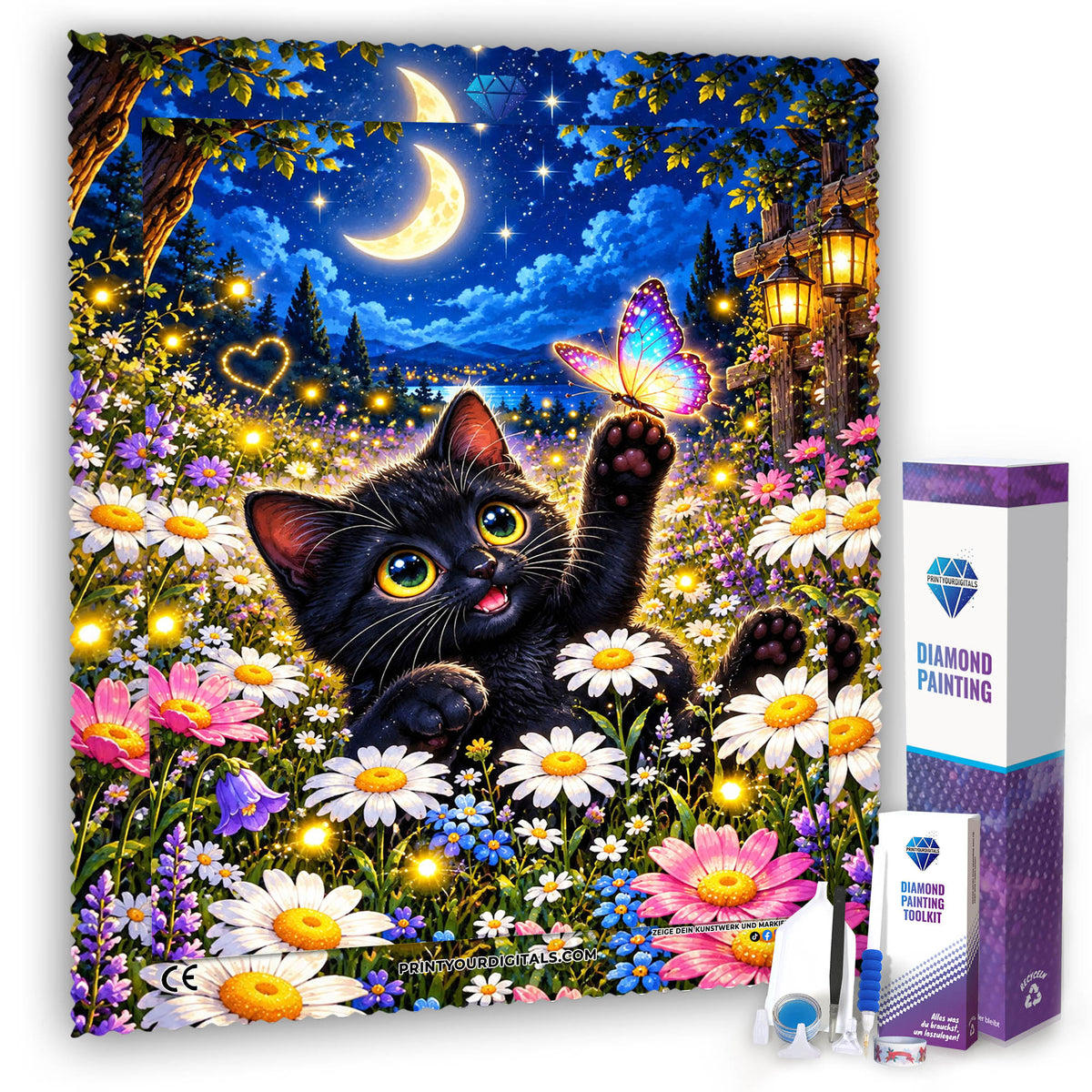 Diamond Painting - Tanz der Glühwürmchen