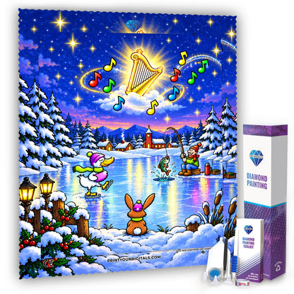 Diamond Painting - Himmlische Wintermelodie